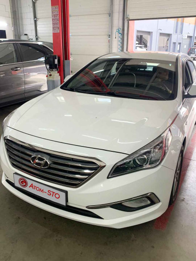 Встановлення ГБО на HYUNDAI SONATA 2.0 2016 у Києві на Окружній, Борщагівка.