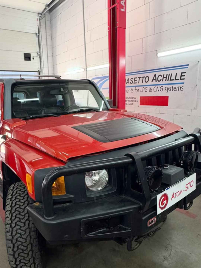 Встановлення ГБО на HUMMER H3 3,7 у Києві на Окружній, Борщагівка.
