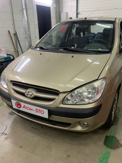 Установка ГБО на HYUNDAI GETZ 2008 в Киеве на Окружной, Борщаговка.